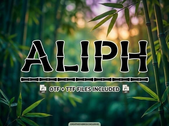 Aliph: A Bold Display Font for Unforgettable Designs