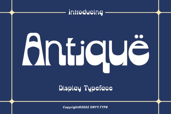 Antique: A Retro Display Font for Modern Impact