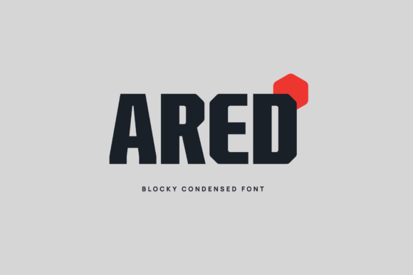 Ared: Bold Blocky Font for High-Impact Typography