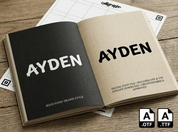 Ayden: The Avant-Garde Display Font for Bold Creatives