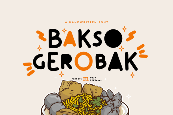 Bakso Gerobak: A Playful Display Font for Modern Design
