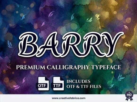 Barry: The Avant-Garde Display Font for Bold Designers