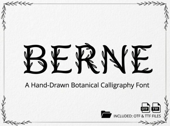 Berne: The Avant-Garde Display Font for Unforgettable Designs