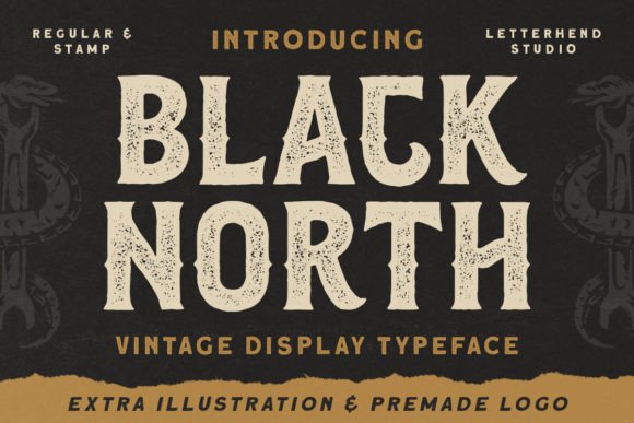 Black North: A Playfully Nostalgic Font for Vintage Designs