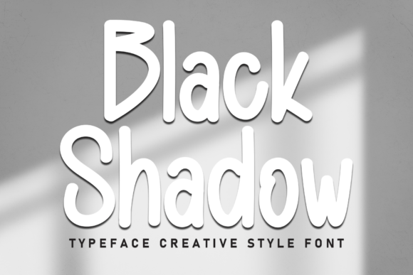 Black Shadow: A Handcrafted Font for Modern Creativity
