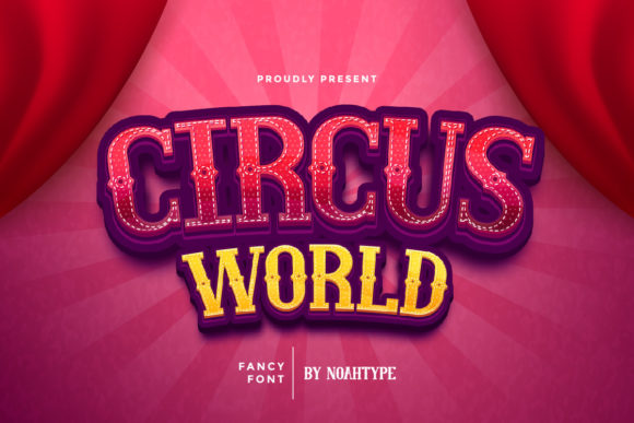 Circus World: A Vintage Display Font for Bold Designs