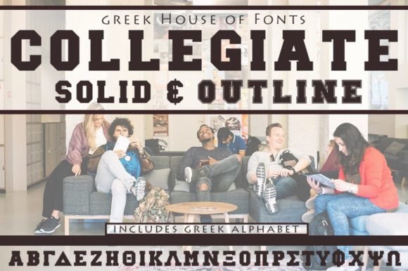 Discover Collegiate: A Unique Display Typeface for Creative Projects