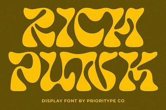 Discover Rich Punk: A Joyful Display Font for Creative Designs