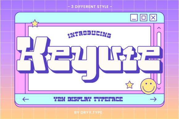 Discover the Bold Futurism of Keyute Display Font
