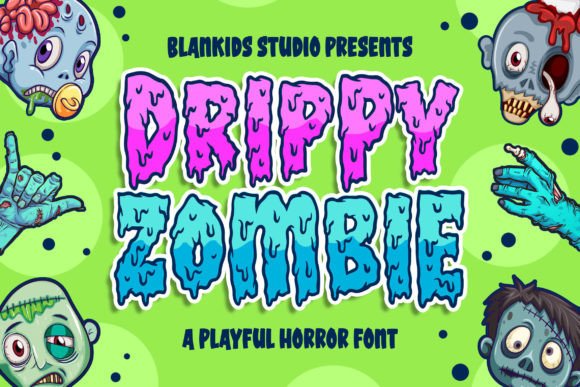Drippy Zombie: A Fun Horror Font for Your Designs
