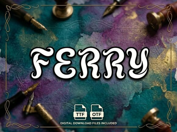 Ferry: A Bold Display Typeface for Impactful Design