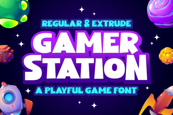 Gamer Station: A Bold Display Typeface for Impact