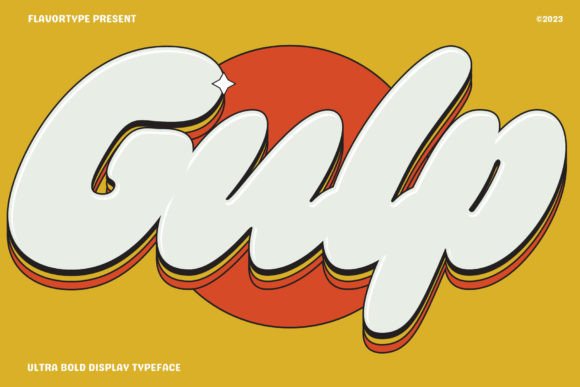 Gulp: A Fun, Chunky Display Font for Creative Projects