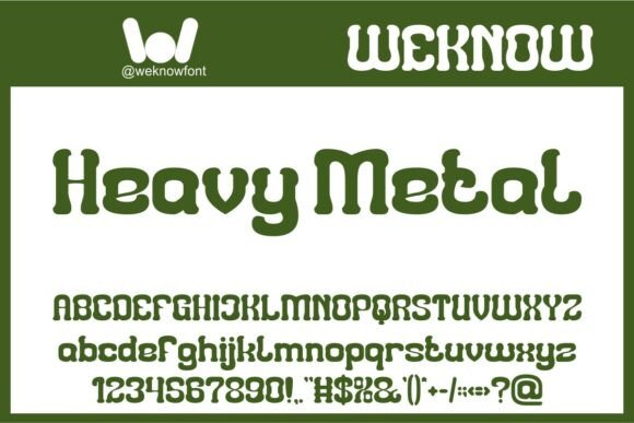 Heavy Metal: A Fluid Retro-Modern Display Font