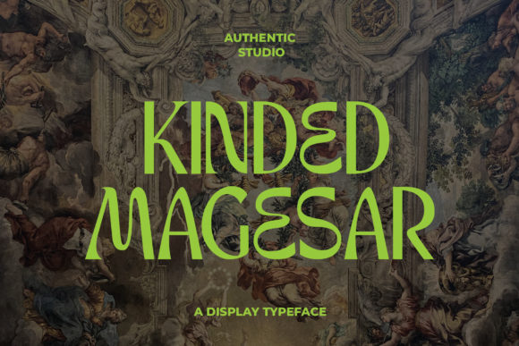 Kinder Magesar: A Psychedelic Display Font for Playful Designs