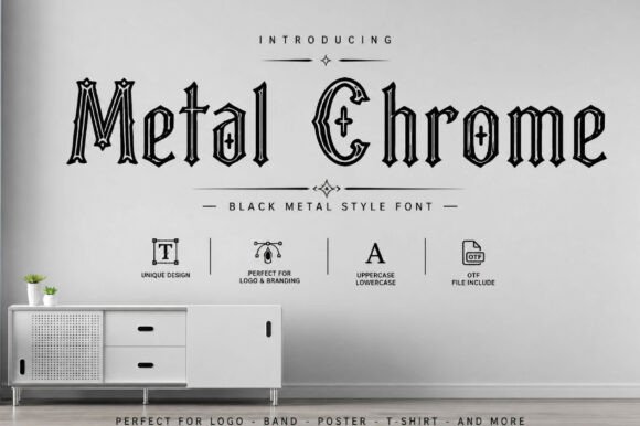 Metal Chrome: A Gothic Display Font with Powerful Impact