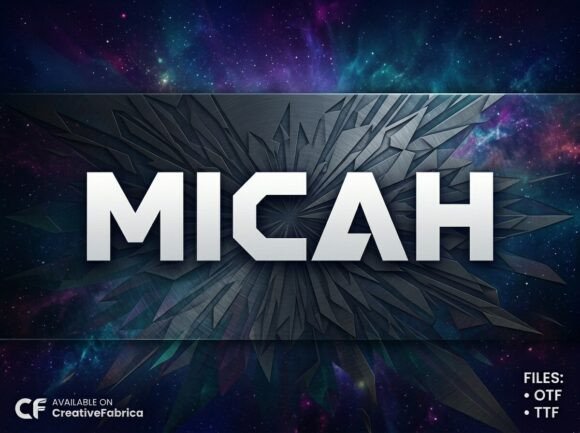 Micah: A Stunning Decorative Display Font