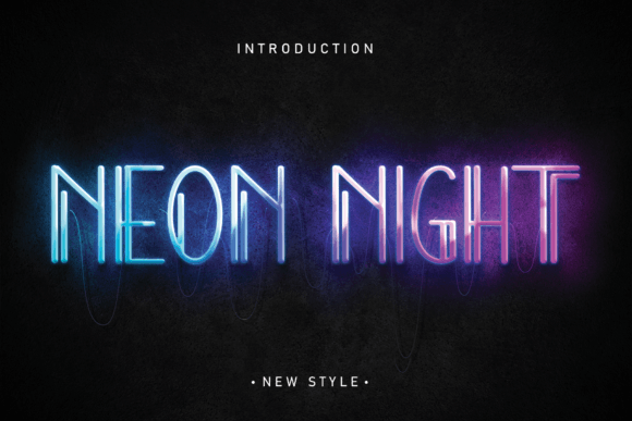 Neon Night: A Cool and Trendy Display Font for Modern Creators