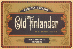 Old Finlander: Victorian Display Font for Elegant Designs