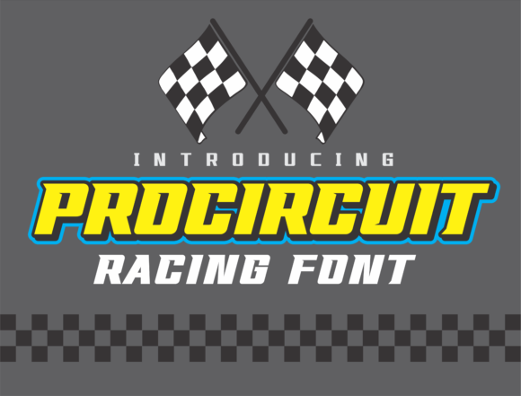 Pro Circuit: A Modern Racing Display Font