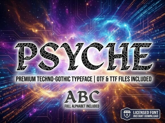 Psyche: The Techno-Gothic Typeface for Modern Design