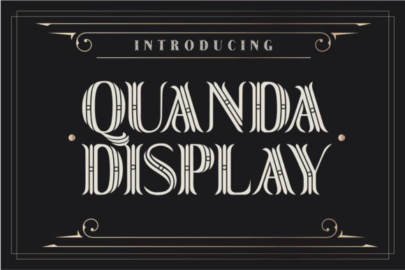 Quanda Display: A Playful Font for Festive Designs
