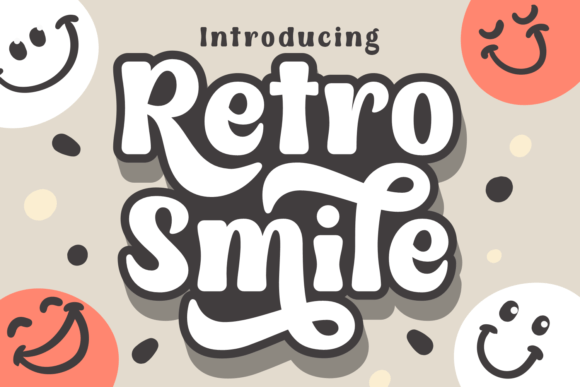 Retro Smile: A Charming Script Font for Vintage Designs