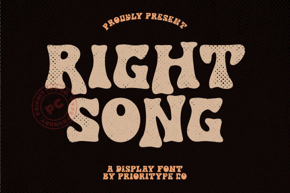 Right Song: A Display Font for Modern Branding