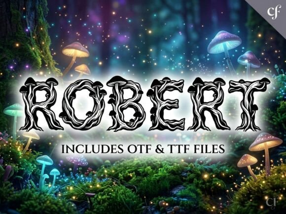 Robert: A Decorative Display Font for Bold, Artistic Projects