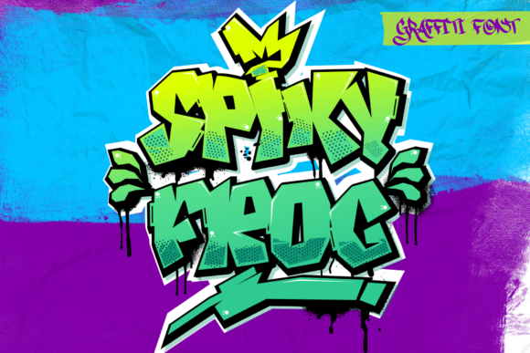 Spiky Frog: A Spectacular Graffiti Display Typeface