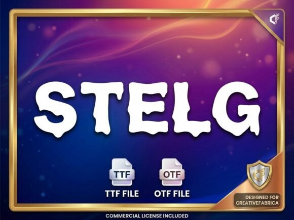 Stelg: A Bold Decorative Display Typeface for Impactful Design