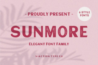 Sunmore: A Fresh Display Font for Summer Crafts