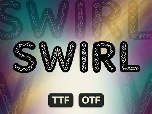 Swirl: A Whimsical Font for Joyful Design