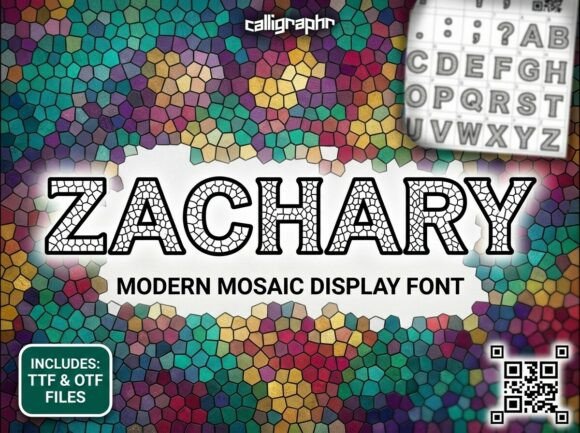 Zachary: A Modern Display Font for Creative Design