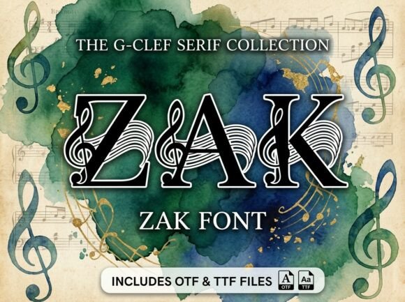 Zak: A Rhythmic Display Font with a Melodic Soul
